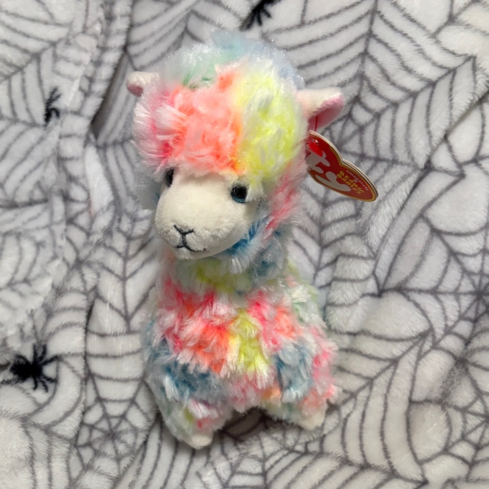 Colorful Plush Alpaca Toy TY Beanie Baby